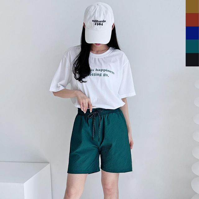반바지코디 핫팬츠 신상 밴딩바지 5부바지 짧은바지