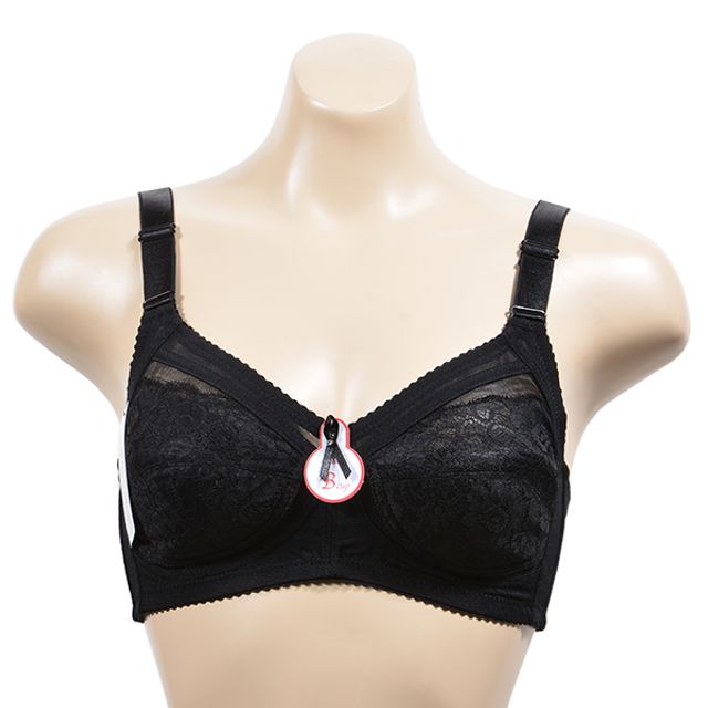 (미코디)플라워 망사 풀컵 노노와이어 C컵 브라