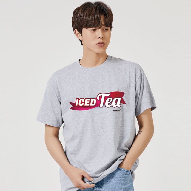 키밍 ICED TEA 아이스티 그래픽 캐쥬얼 반팔티