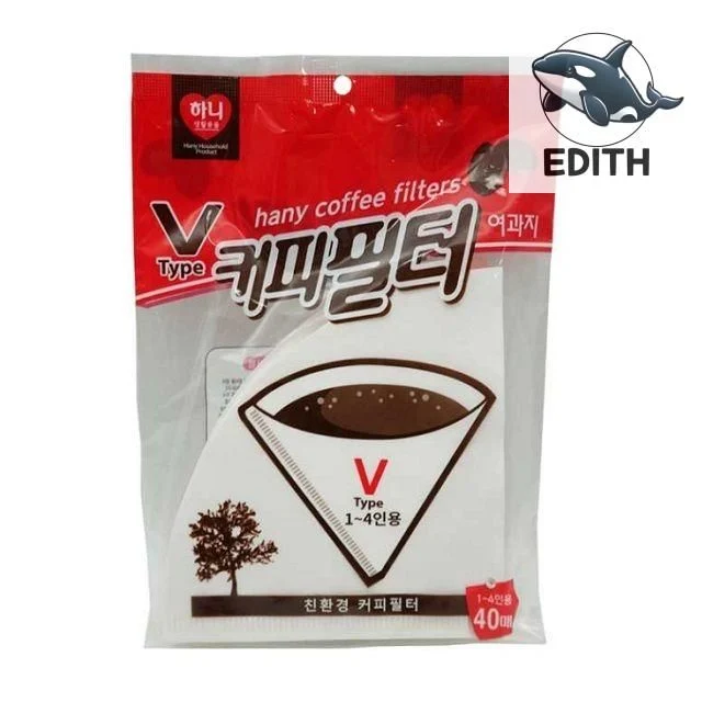 브이형 커피필터 40매 핸드드립 커피필터