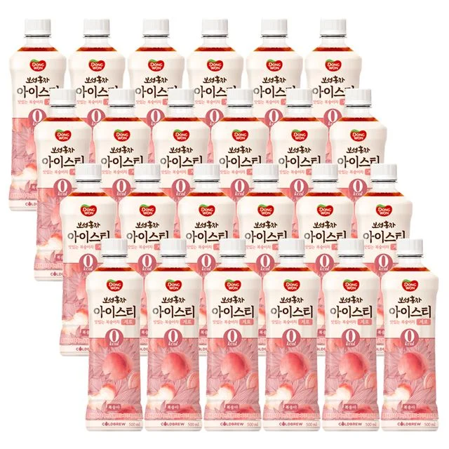 동원 보성홍차 아이스티 복숭아차 제로 500ml 24입
