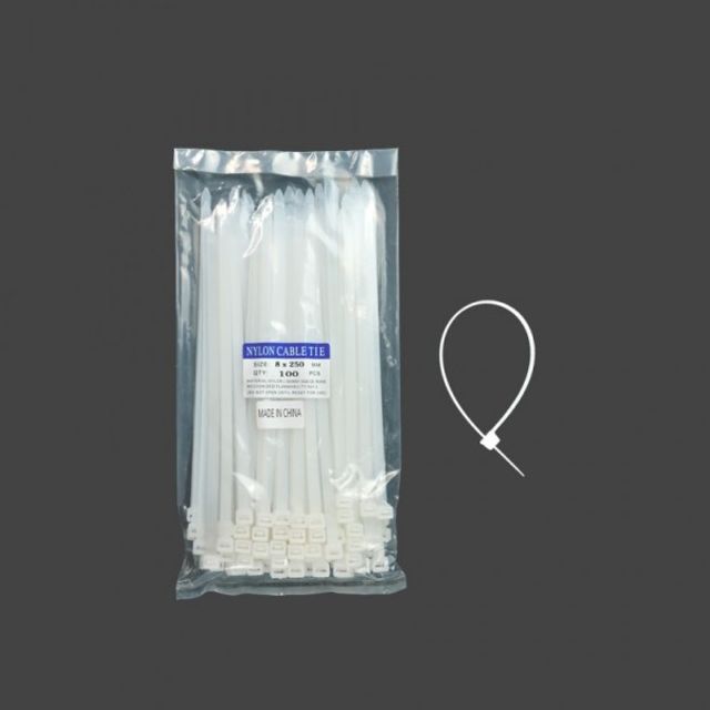 배선 정리 케이블타이 고정 전선밴드 8x250mm