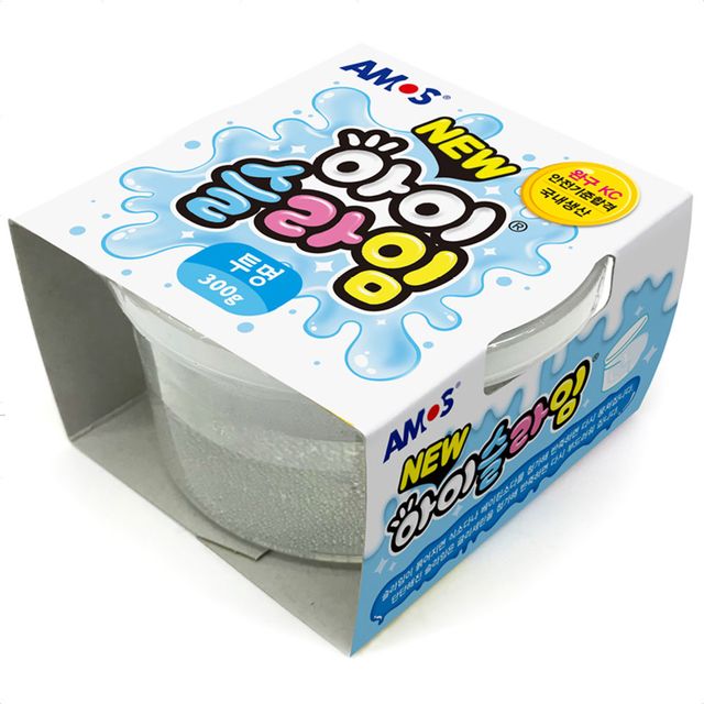 클리어 슬라임 클레이 액체괴물 촉감놀이 투명 300g