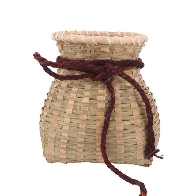 인테리어끈바구니 앵무새둥지 끈바스켓 공예용재료 빵바구니 13X16cm