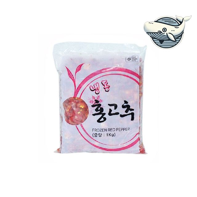매운맛 느껴지는 냉동 홍고추 슬라이스 1kg