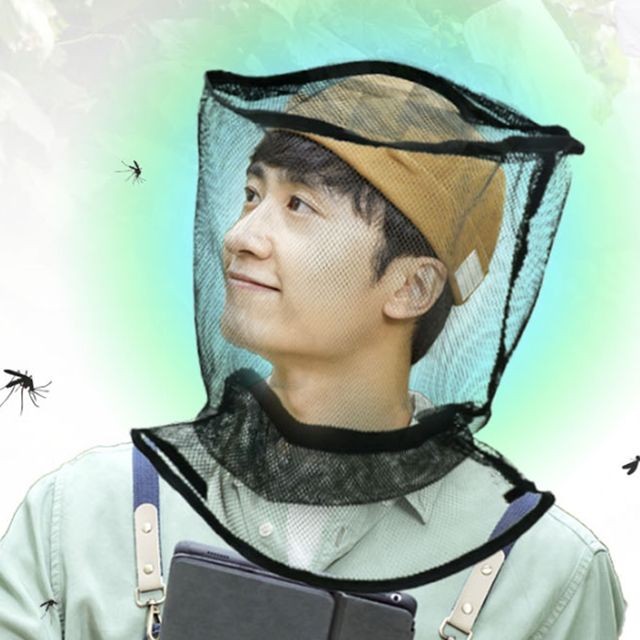 얼굴에쓰는 양봉 방충 모기장 벌초 얼굴 모자