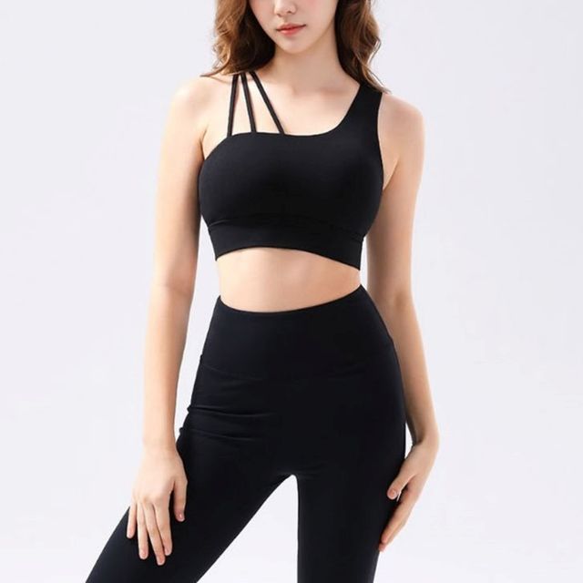 운동복 브라탑 숄더 스트랩 요가 필라테스 나시 4색