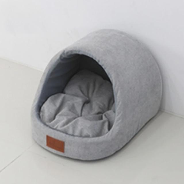 강아지 동글이 하우스 퓨터그레이 특대형 - 포근한 동굴집