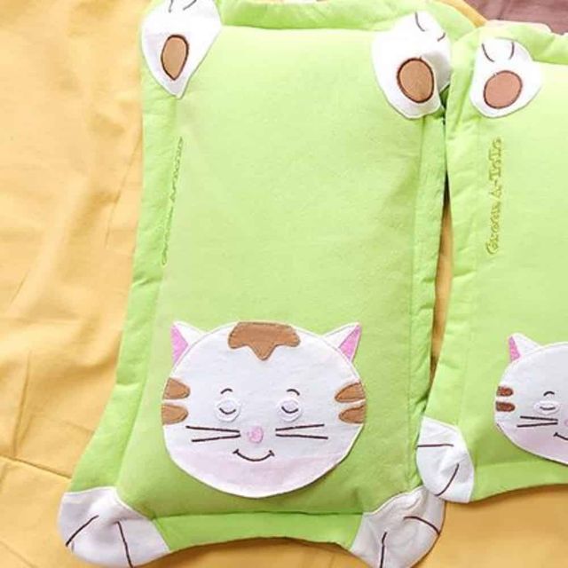 고양이 중 베개 그린 수면베개 낮잠배게 목쿠션