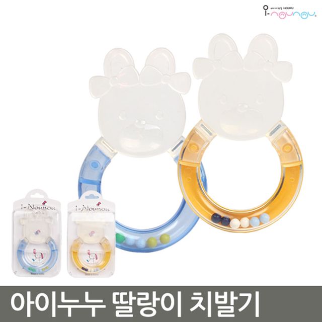 아이누누 딸랑이치발기 국내생산 캐릭터 치발기