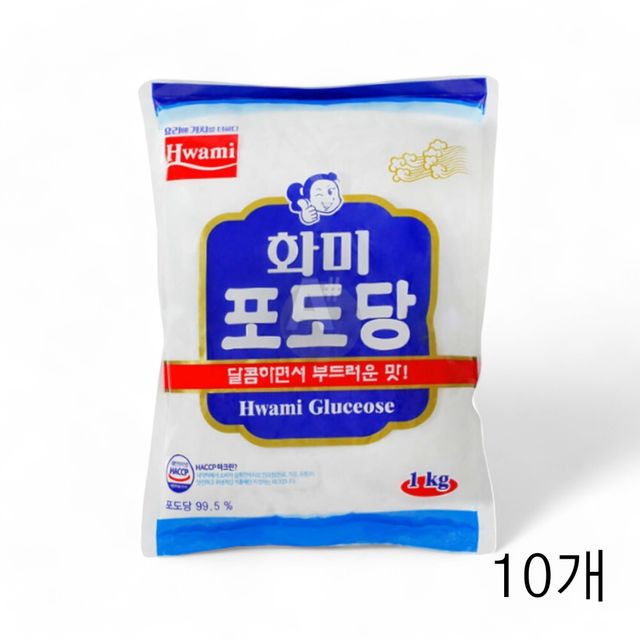 WL 화미 포도당 1kg X 10개 식품용포도당가루 먹는포도당 베이킹용 포도당파우더 포도당분말
