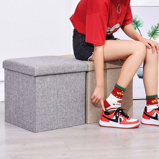 보조 접이식 폴딩 스툴 사각 화장대 의자 STOOL 낮은의자
