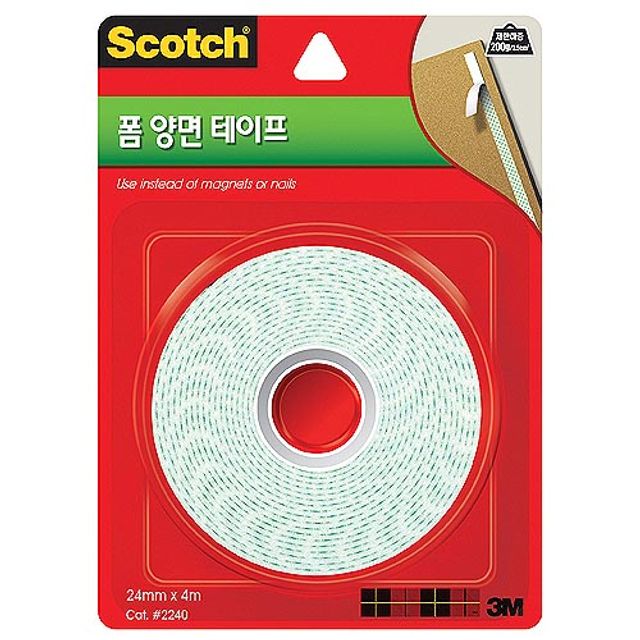 3M)폼양면테이프(2240/24mmx4m)-갑(24개입)