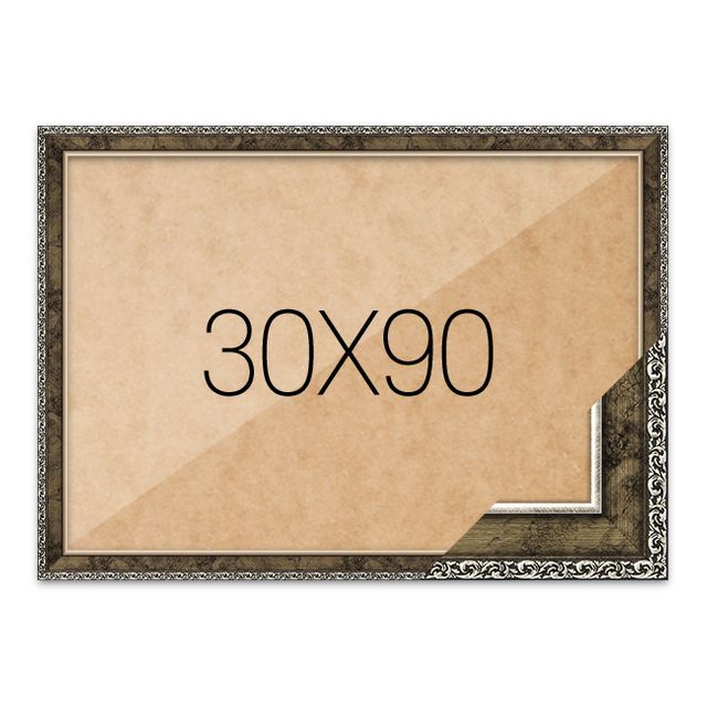 퍼즐액자 30x90 고급형 슬림 앤틱실버