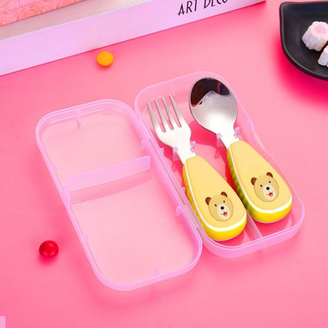 아기용 수저 포크 식기