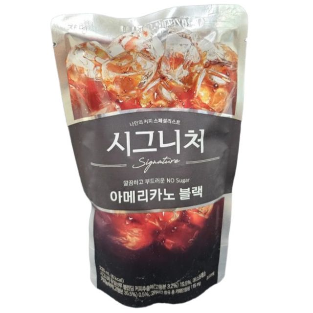 쿨샵 시그니처 아메리카노블랙 파우치음료 230ml 10개