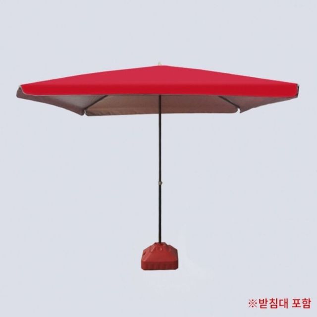 사각 받침대 레드 2.8mx2.2m 파라솔 모던 포함 직사각