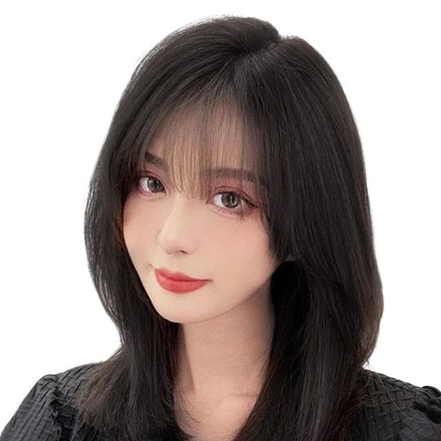 내추럴 앞머리 정수리가발 (내추럴블랙)
