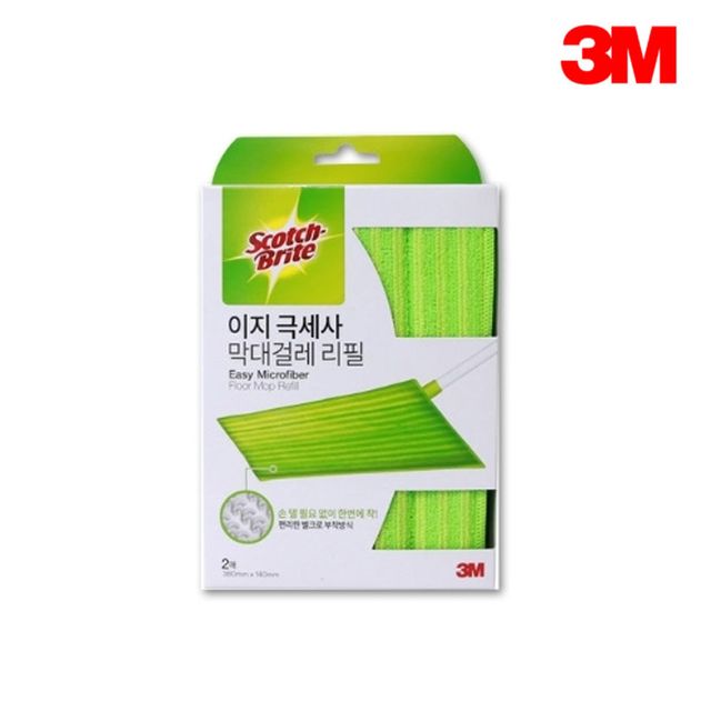 극세사 140mm 3M 이지 2매 380mm x 리필 막대걸레