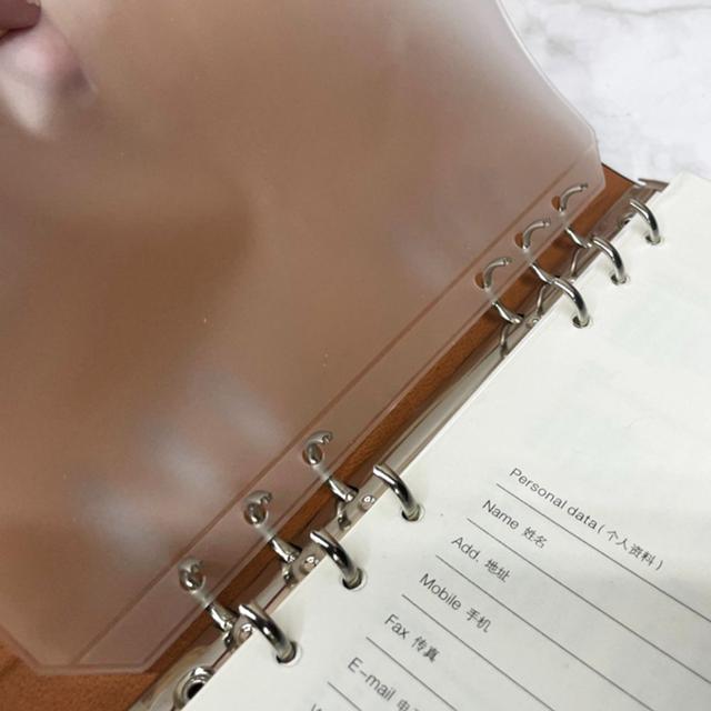 리필속지 다이어리 추가 속지 A5 6공 지퍼봉투