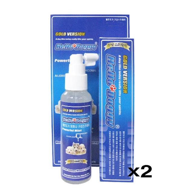 애완동물 구취감소 구강 스프레이 120ml X2 충치예방