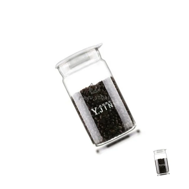 유리밀폐용기 원두보관용기 800ml, 커피콩 보존 용기 L 3호