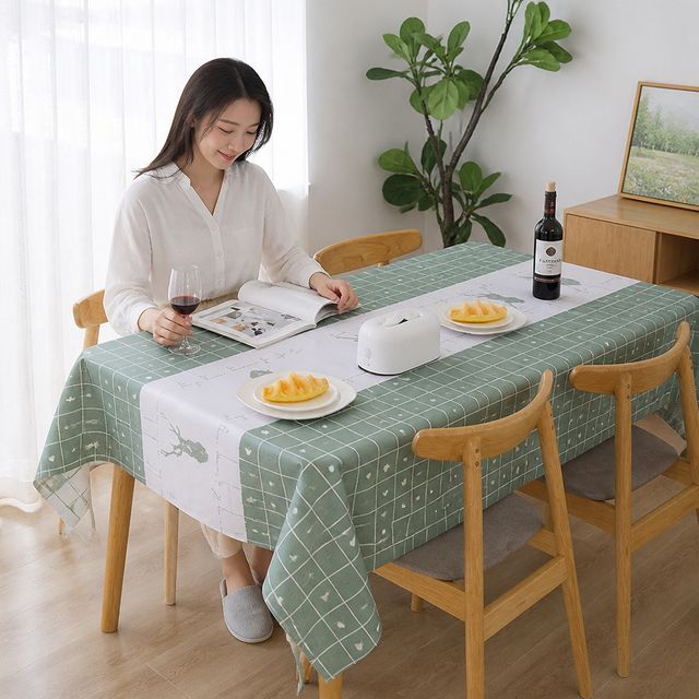 인테리어 테이블보 PEVA 식탁 커버 방수 오염방지보