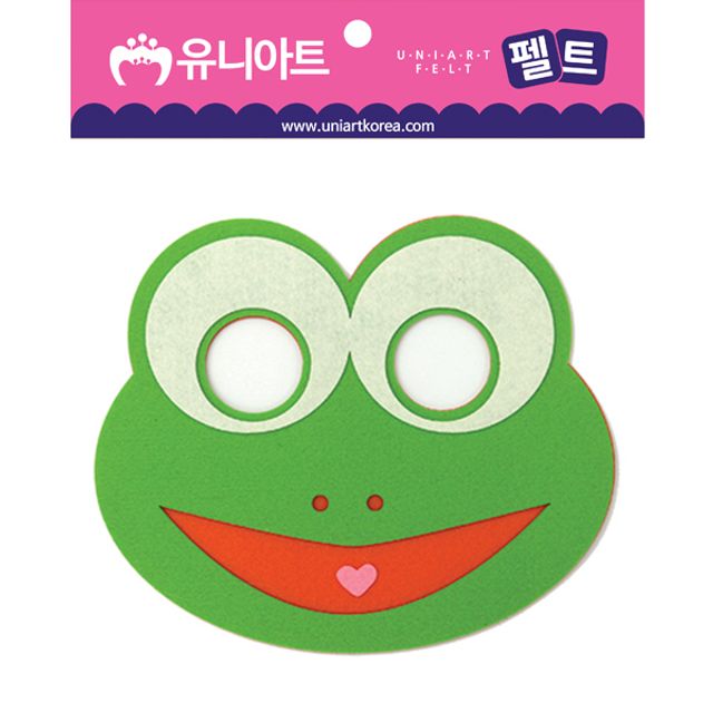 3500 펠트 개구리가면