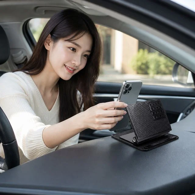 360도 스핀 핸드폰 거치대 차량용 논슬립 찰떡 휴대폰 모바일 스탠드