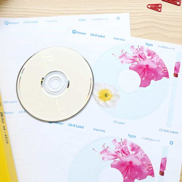 CD DVD 라벨 100매 잉크젯 A4라벨지 인쇄라벨용지