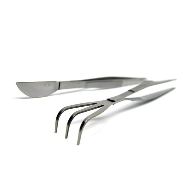 원예 기능성 핀셋 20cm (칼달린핀셋.갈쿠리달린핀셋)