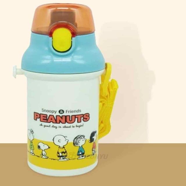 스누피 원터치 물통 400ml, 휴대용 보틀 텀블러