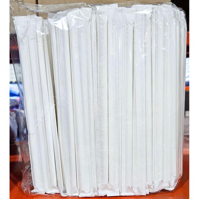 종이빨대 7x210mm 백색 250입 업소용 스트로우