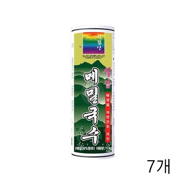 칠갑농산 칠갑 메밀국수 1kg X 7개 마른메밀 소바면