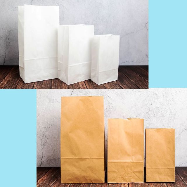 무지 종이봉투 2칼라 Size(소)/(중)-(50개입)