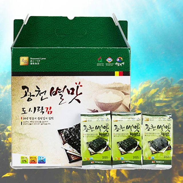광천김 별맛 파래김(도시락김 4gx32봉) 참김 돌김