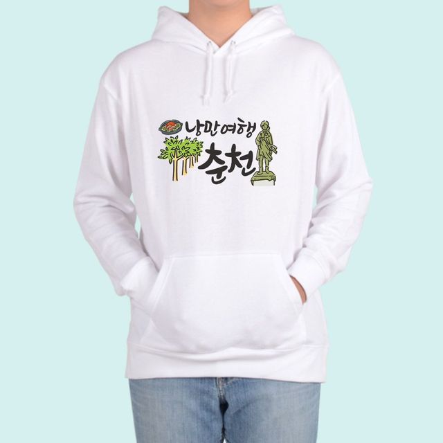 헤비후드티 전색상 국내여행 춘천 닭갈비 그림