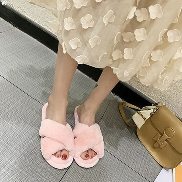 3칼라 털슬리퍼 털X슬리퍼