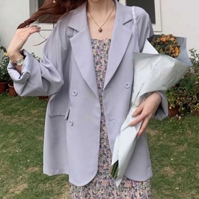 데일리 여성 싱글 자켓 루즈핏 여성 봄 자켓 블레이저 여름