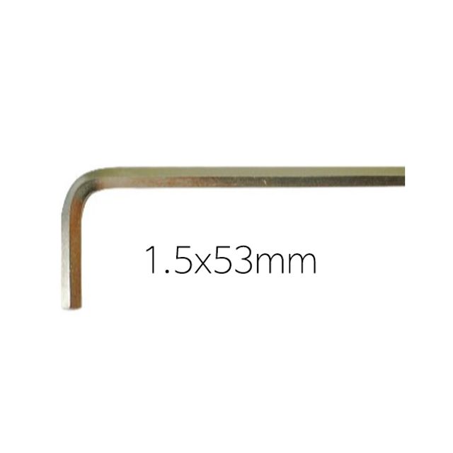 삼정정밀 육각 L렌치 1.5x53mm 고탄소공구강 - 정밀 조임 작업용