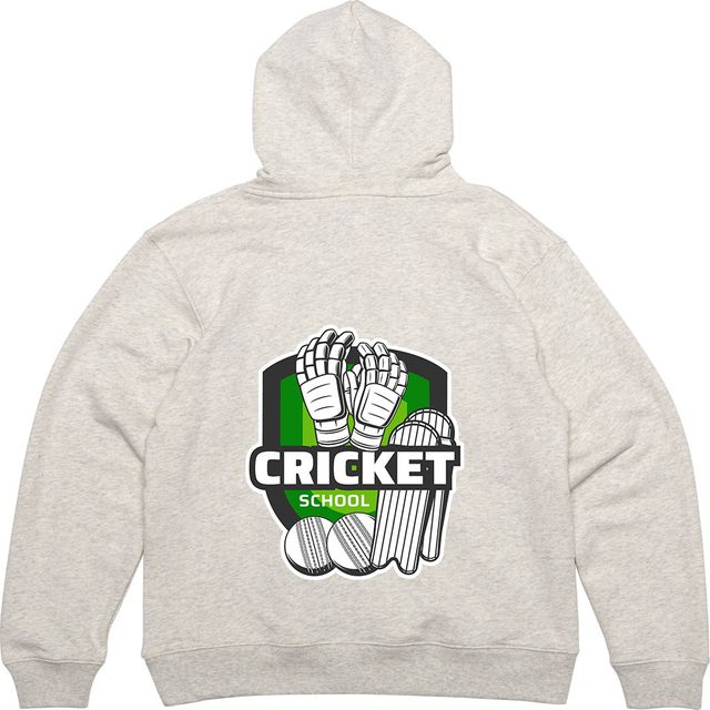 헤비후드집업 뒷면 크리켓동호회 CRICKET 의류프린팅