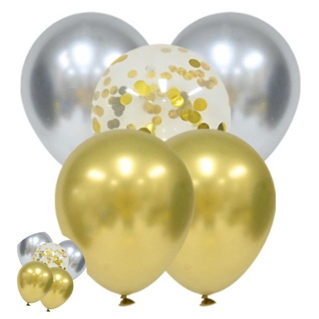 파스텔톤풍선 생일파티풍선 라운드풍선 30cm 크롬컨펜티 풍선 5입