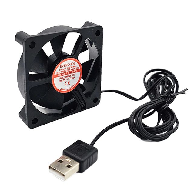 에버쿨 DC 5V 60mm 케이스 팬쿨러 1볼 USB-EC6015L05C
