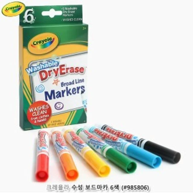 미술놀이 크레욜라 수성보드마카6색