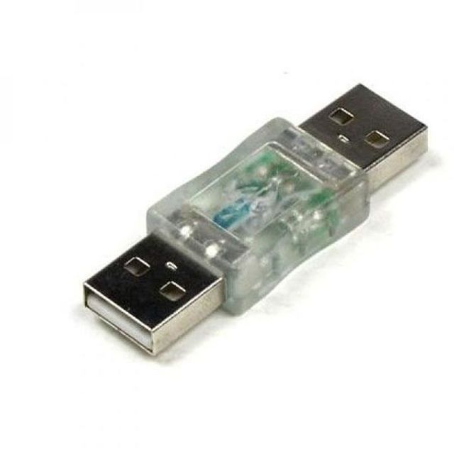 USB LED 젠더 USB A M/M 확장 커넥터 젠더 청색