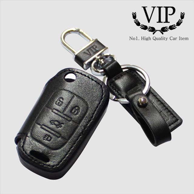 VIP 천연가죽 스마트 키케이스 쉐보레 4버튼