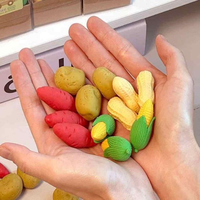 구황작물 지우개 랜덤 학용품지우개 필기도구 신학기학용품 디자인문구