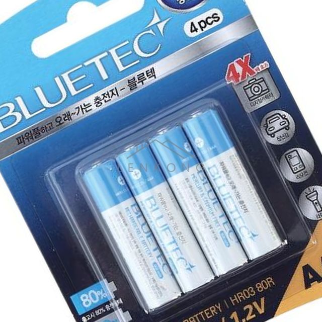 충전식건전지aaa 충전건전지aaa 건전지 충전지 HR03 80R AAA 800mAh 1판4EA HR03 AAA 1판
