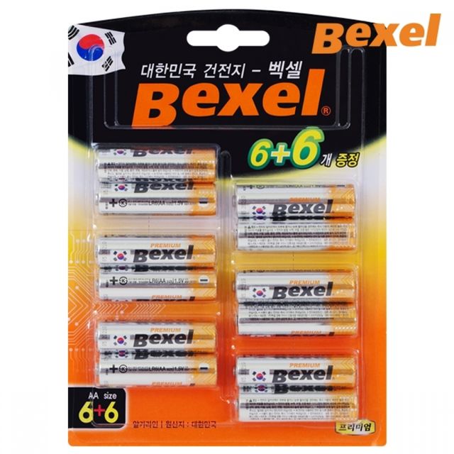 건전지 배터리 알카라인 밧데리 전지 리모컨 6개