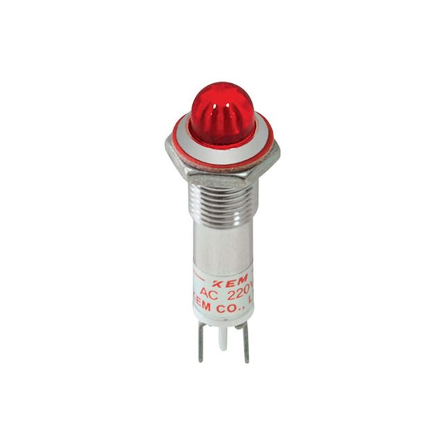 KEM 12V LED 인디케이터 고휘도형 레드 8x31mm (KLCRAU-08D12-R)